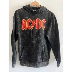 AC/DC Faded Hoodie Pullover Sweatshirt Sz Small